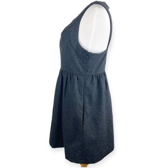 𝅺KIMCHI Blue Wool Blend Jumper Dress Pockets Gray 8 - Picture 2 of 9